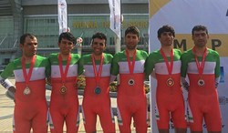 تیم شش نفره ایران در تایم تریل تیمی نایب قهرمان آسیا شد