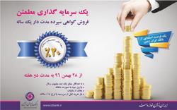 آغاز عرضه فروش اوراق گواهی سپرده سرمایه گذاری بانک ایران زمین، با نرخ ۲۰ درصد