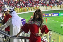 جنجال حضور مدل ایرانی در بازی پرسپولیس