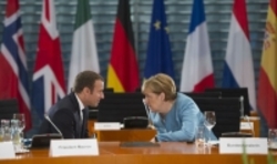 تاکید صدراعظم آلمان بر حفظ برجام در دیدار با رییس‌جمهور فرانسه