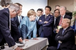 «میز شکاف»؛ تحلیل مشاور روحانی از تصویر جنجالی حاشیه اجلاس G7
