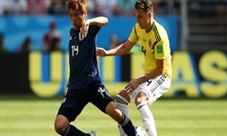 تساوی کلمبیا 10 نفره در نیمه اول مقابل ژاپن