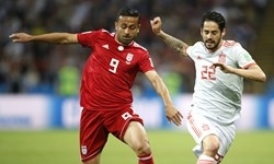 آمار بازی ایران و اسپانیا در نیمه اول 73 درصد مالکیت میدان سهم ماتادورها