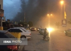 مهار نسبی آتش سوزی در بخشی از بازار قدیم درگهان قشم هفت مصدوم در محل درمان شدند