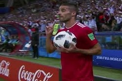 پرتاب اوت محمدی در میان لحظات به یادماندنی و جالب جام جهانی 2018