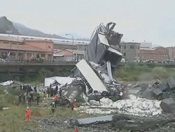 قربانیان حادثه سقوط پل در ایتالیا به ۲۲ تن رسید