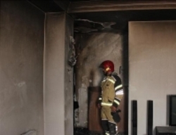 نجات 70 نفر از حریق برج مسکونی در عبدل آباد