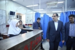 بازدید وزیر بهداشت از طرح‌های بهداشتی - درمانی خوزستان