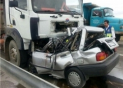 برخورد مرگبار دو خودرو در شهر زنجان