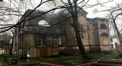 آتش‌سوزی بزرگ در کلیسای تاریخی   بلکبرن  انگلیس