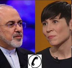 همکاری برای مقابله با کرونا محور گفت‌وگوی وزرای خارجه ایران و نروژ