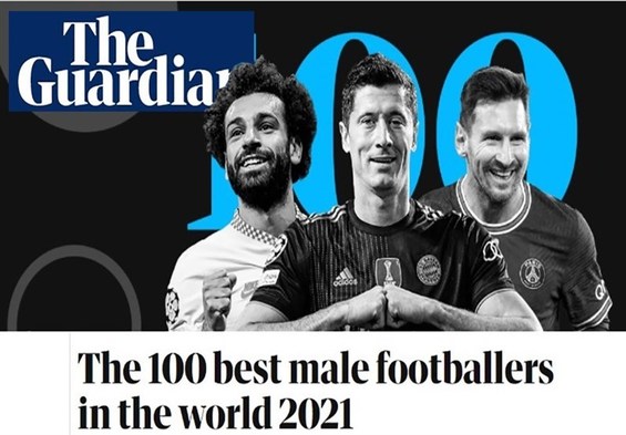 ۱۰۰ فوتبالیست برتر سال به انتخاب «گاردین»