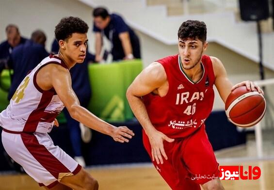 بسکتبال زیر ۱۶ سال آسیا| پیروزی قاطع ایران مقابل قطر