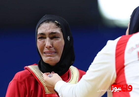 اشک‌های منصوریان پس از چهارمین مدال بازی‌های آسیایی  طلسم طلای آزادپور شکسته نشد + تصاویر