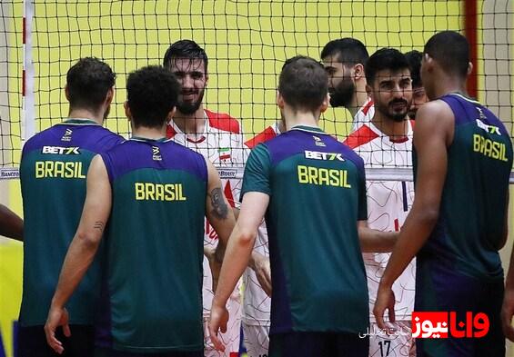 شکست تیم والیبال ایران مقابل برزیل در اولین دیدار دوستانه