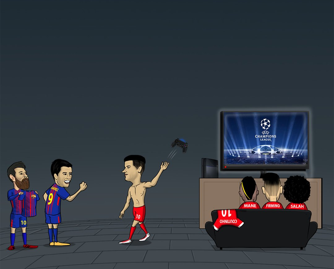 کوتینیو بارسلونا را به لیگ قهرمانان ترجیح داد+کاریکاتور کوتینیو بارسلونا را به لیگ قهرمانان ترجیح داد+کاریکاتور