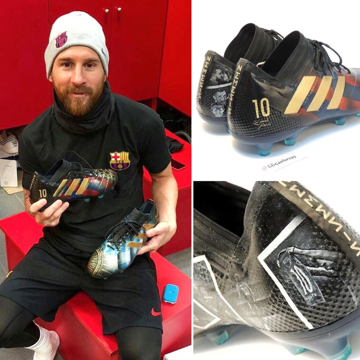 مسی و کفش‌های جدیدش+عکس