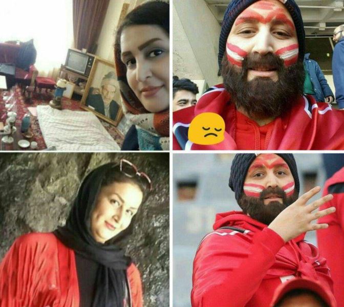 عکس/ چهره واقعی دختر هوادار پرسپولیس