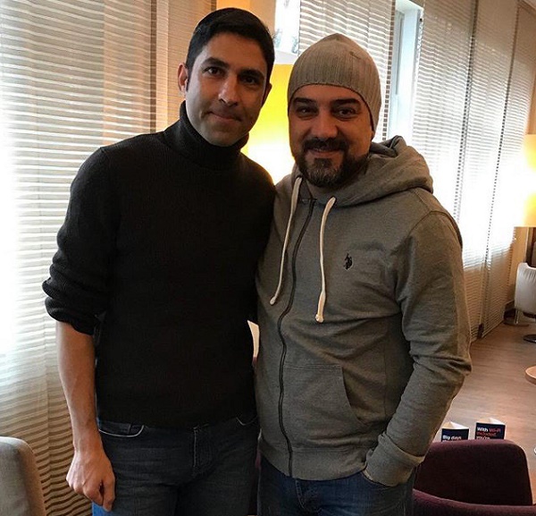 عکس یادگاری دو چهره مطرح هنر و فوتبال