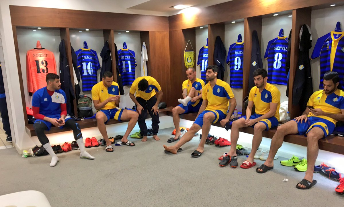 فضای رختکن الغرافه با حضور طارمی و اسنایدر پیش از رویارویی با الجزیره+تصاویر