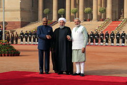 استقبال رسمی رئیس جمهور و نخست وزیر هندوستان از روحانی