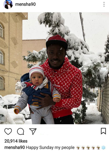 الماس سیاه پرسپولیس در روز برفی تهران +عکس