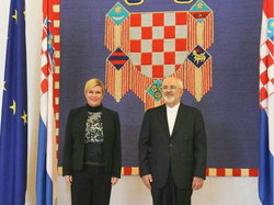 ظریف با رئیس‌جمهور کرواسی دیدار کرد