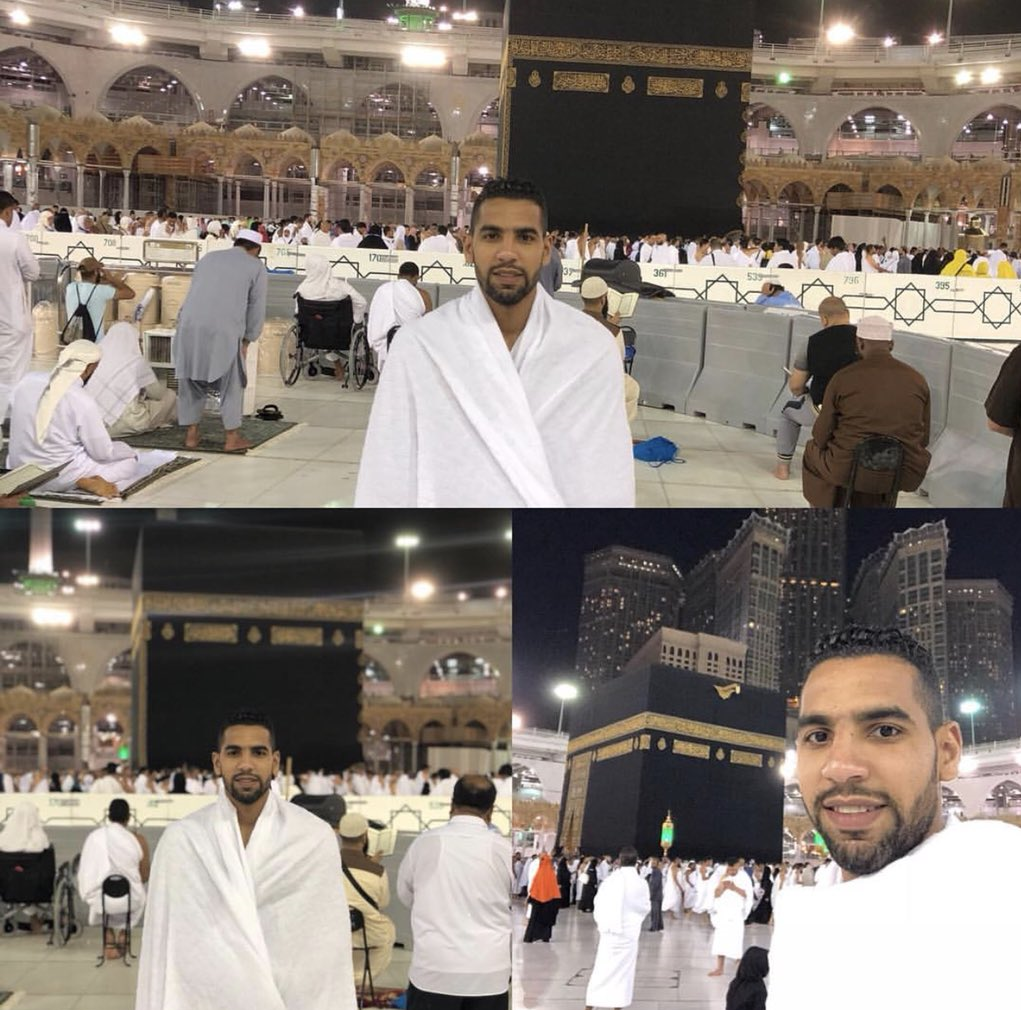 بازیکن رقیب تراکتورسازی در حج عمره+عکس