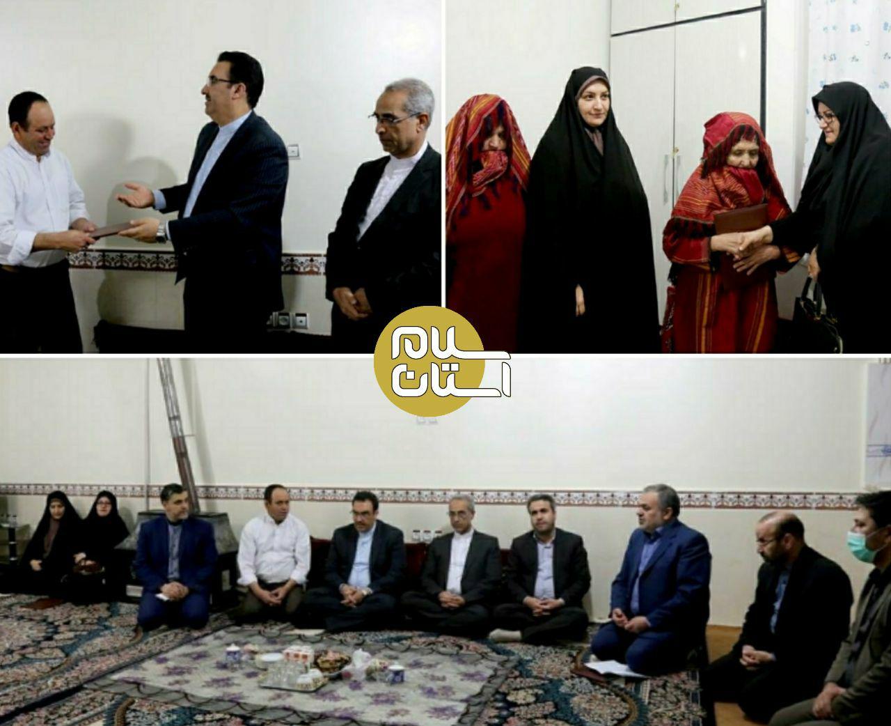 تاکید مهرداد ابراهیمی بر تقویت همبستگی مسلمانان در دیدار خانواده شهید و جانباز اهل سنت