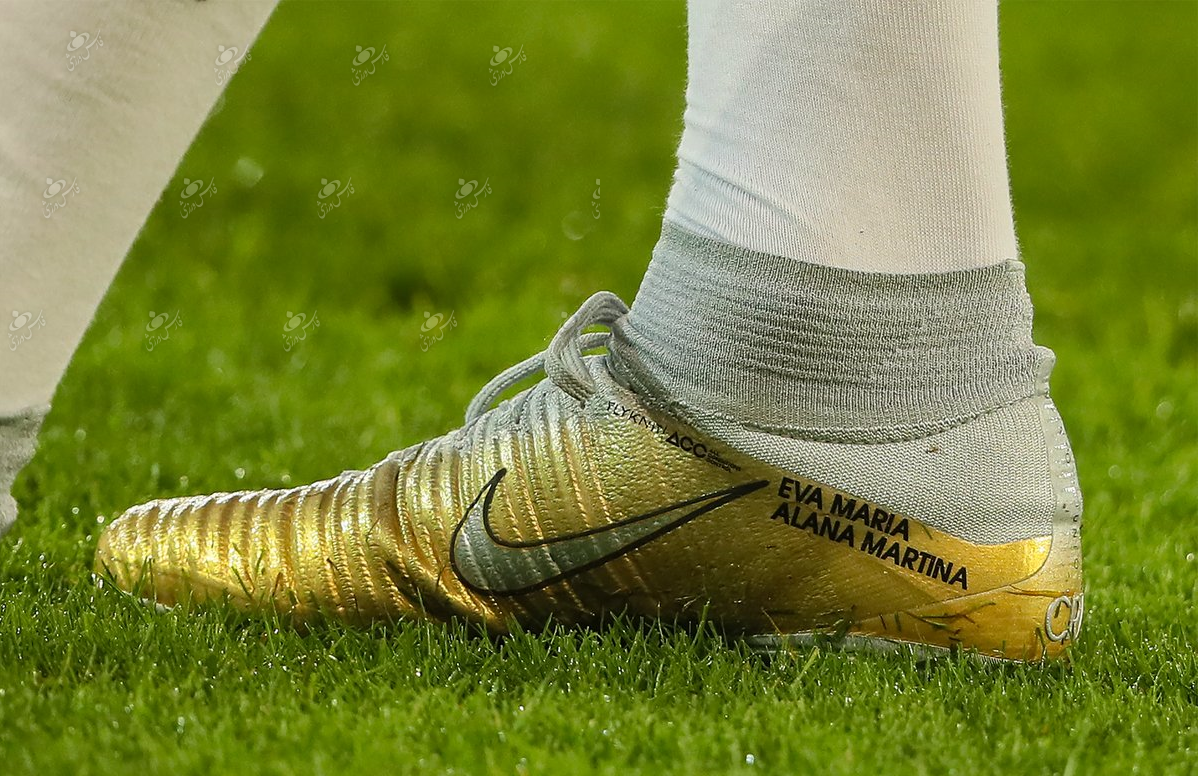 نام دختران رونالدو بر روی استوک کریس+عکس