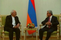 رایزنی ظریف با رییس‌جمهور ارمنستان