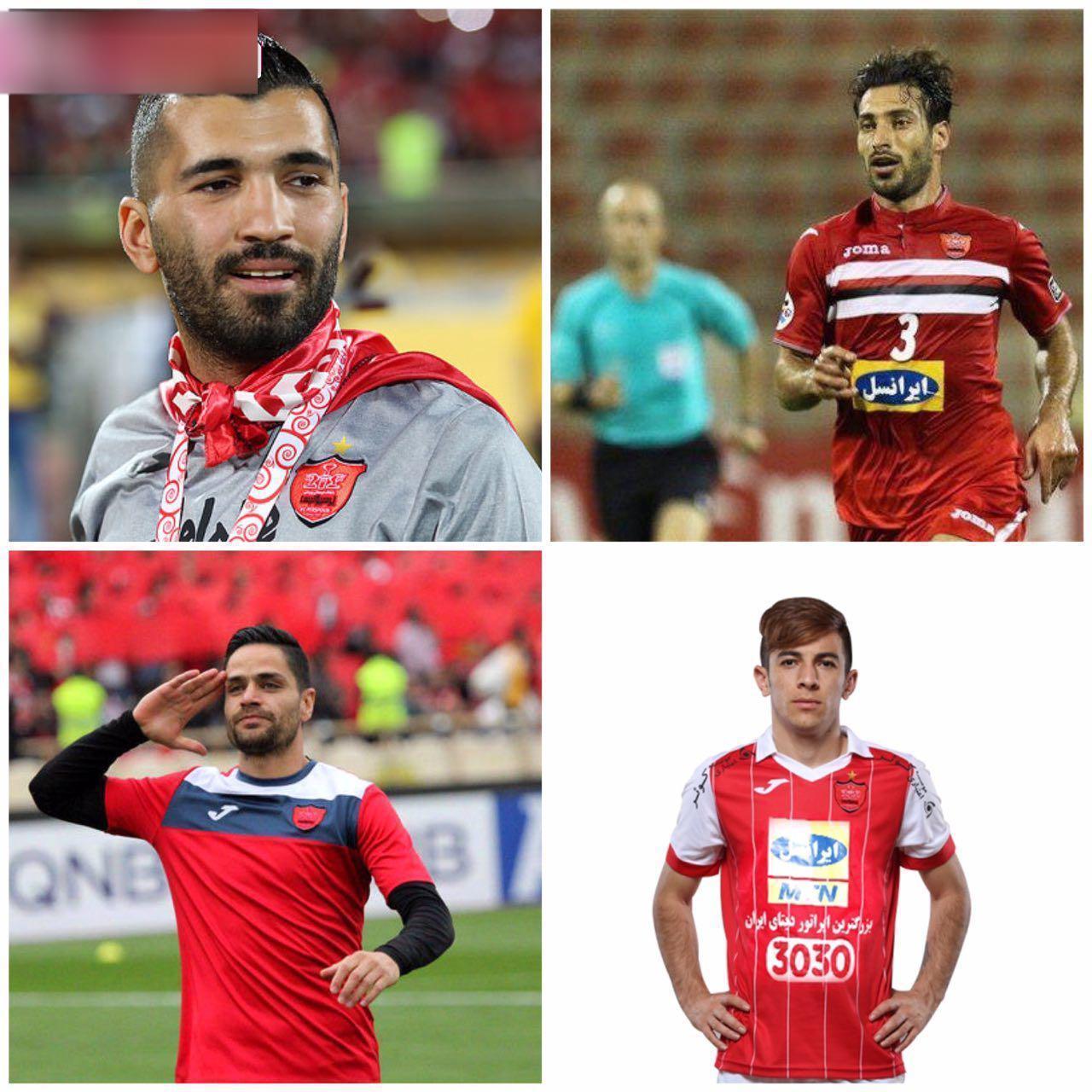خشن ترین بازیکنان تیم پرسپولیس در لیگ هفدهم + عکس