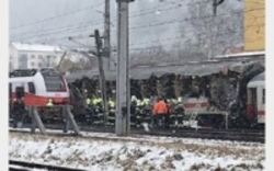 برخورد خونین 2 قطار مسافربری در اتریش