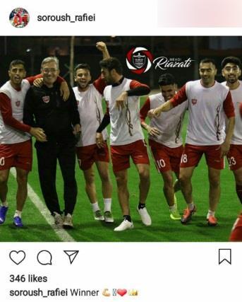 پیام جالب هافبک جدید پرسپولیس برای هواداران+عکس پیام جالب هافبک جدید پرسپولیس برای هواداران+عکس