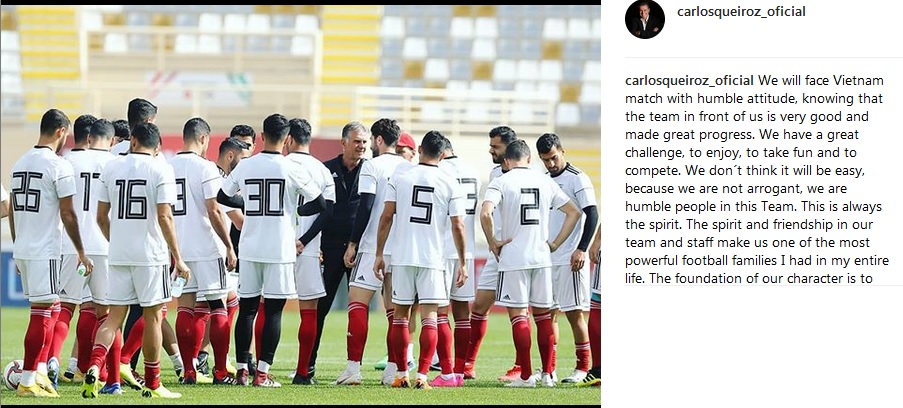 کیروش وظایف ملی پوشان ایران در جام ملتهای آسیا را تشریح کرد کیروش وظایف ملی پوشان ایران در جام ملتهای آسیا را تشریح کرد