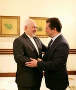 دیدار ظریف با مشاور شورای امنیت اقلیم کردستان