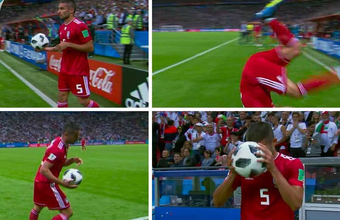 پرتاب اوت دستی میلاد محمدی در بین لحظات به یادماندنی سال ۲۰۱۸+ عکس