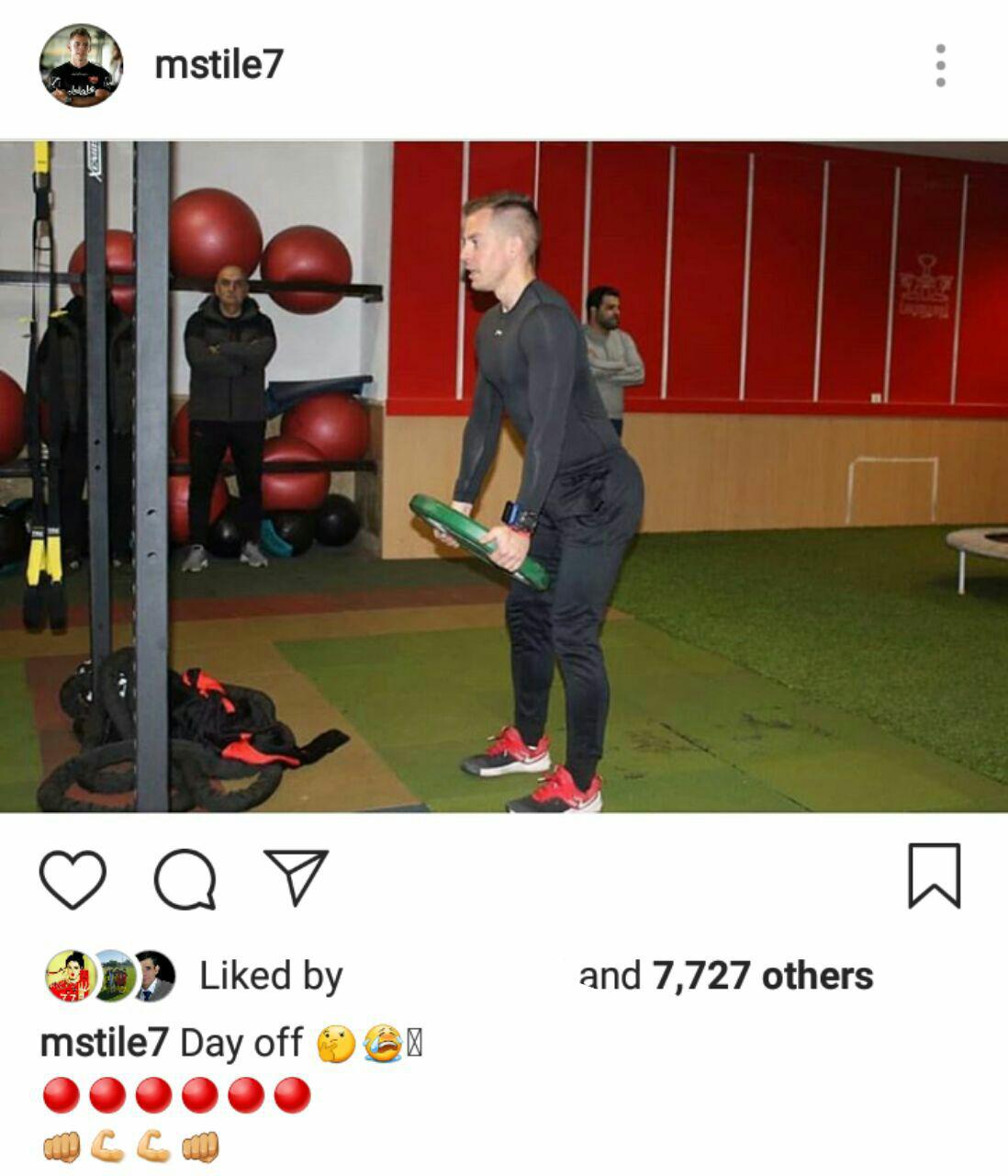 عکس| واکنش بدنساز پرسپولیس به تعطیلی یک روزه تمرین