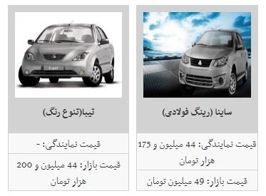 قیمت خودرو افزایش یافت + جدول