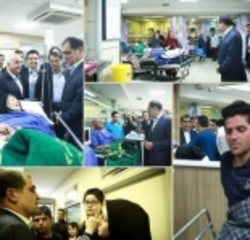 بازدید شبانه وزیر بهداشت از سه بیمارستان تهران