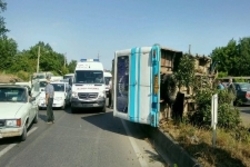 واژگونی مینی‌بوس در گنبدکاووس با یک کشته و 31 زخمی