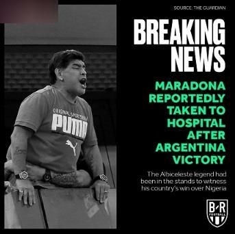 برد آرژانتین مارادونا را راهی بیمارستان کرد!+ عکس