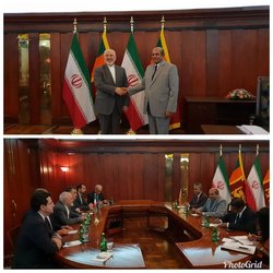 دور اول دیدار وزیران خارجه ایران و سریلانکا برگزار شد