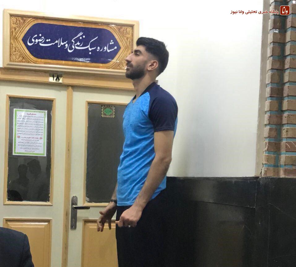 بیرانوند در حرم مطهر امام هشتم