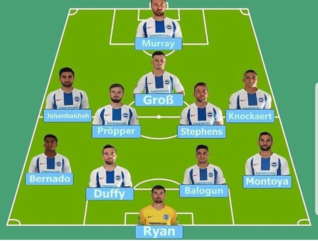 جهانبخش در ترکیب احتمالی برایتون مقابل لیورپول