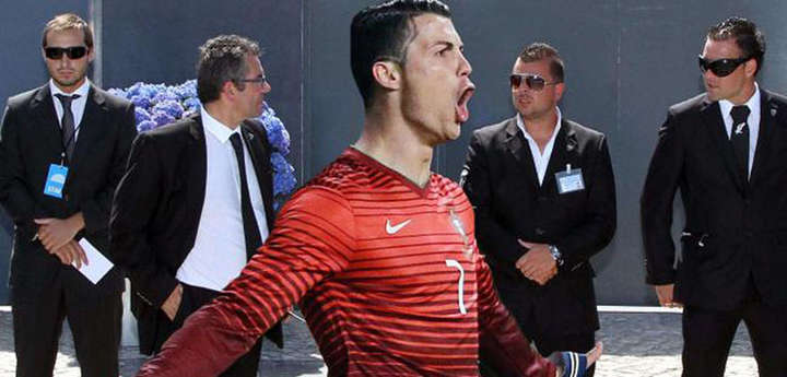 رونالدو 3 محافظ شخصی استخدام کرد رونالدو 3 محافظ شخصی استخدام کرد