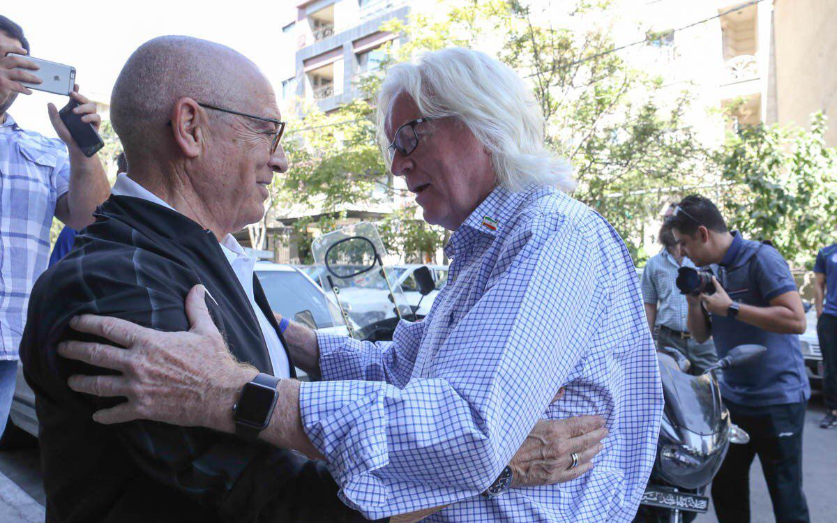 خوش و بش شفر با سرمربی السد +عکس خوش و بش شفر با سرمربی السد +عکس