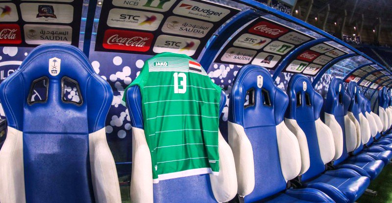 حضور نمادین رسن در دیدار تیم ملی عراق برابر عربستان حضور نمادین رسن در دیدار تیم ملی عراق برابر عربستان