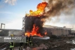 آتش سوزی در کارخانه شهرک شکوهیه قم 6 مصدوم بر جای گذاشت