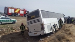 برخورد دو اتوبوس در آزادراه تهران – کرج